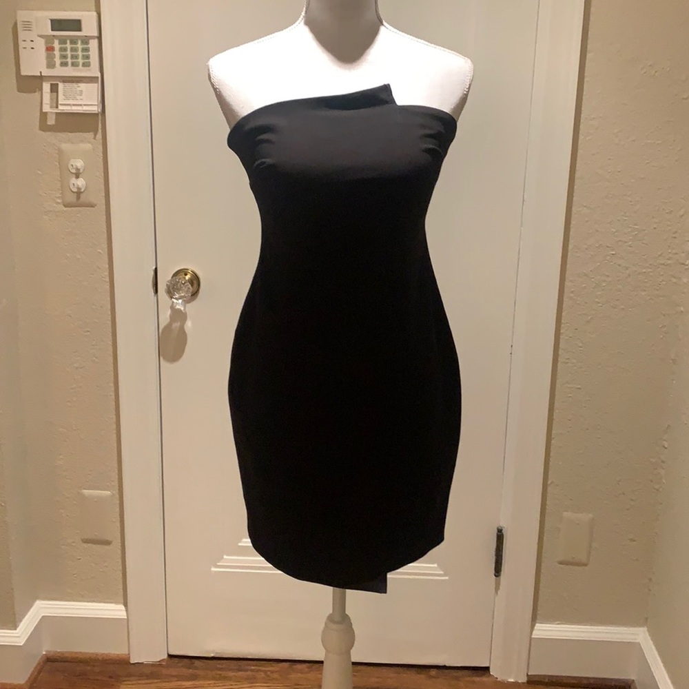 Likely Black strapless dress